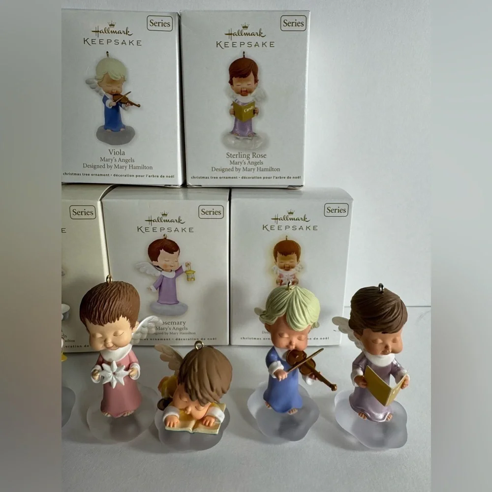 Hallmark Keepsake MARY'S ANGELS SERIES ORNAMENTS 19-25 Lot Of 7